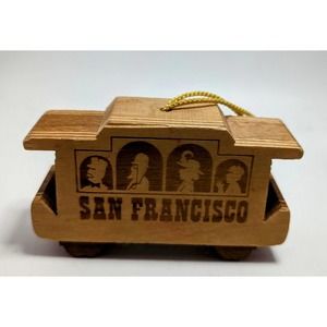 Vintage San Francisco Trolley Car 1981 The Toy Crafter